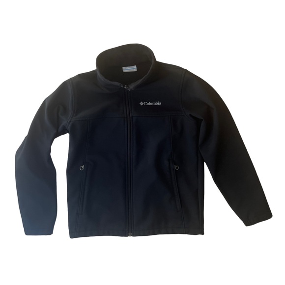 COLUMBIA Boy's XB0029 Sportswear Bowen Lake Softshell Youth Jacket Black Size M - Picture 1 of 5